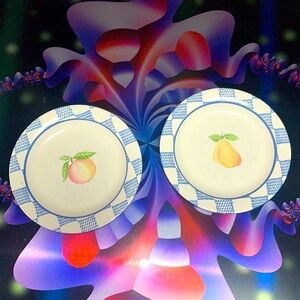 🍑 Pfaltzgraff fruit plates 🍐
